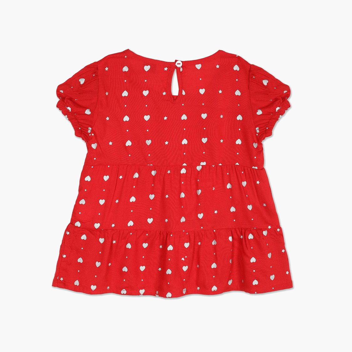 U.S. POLO ASSN. KIDS Girls Round Neck Printed Top