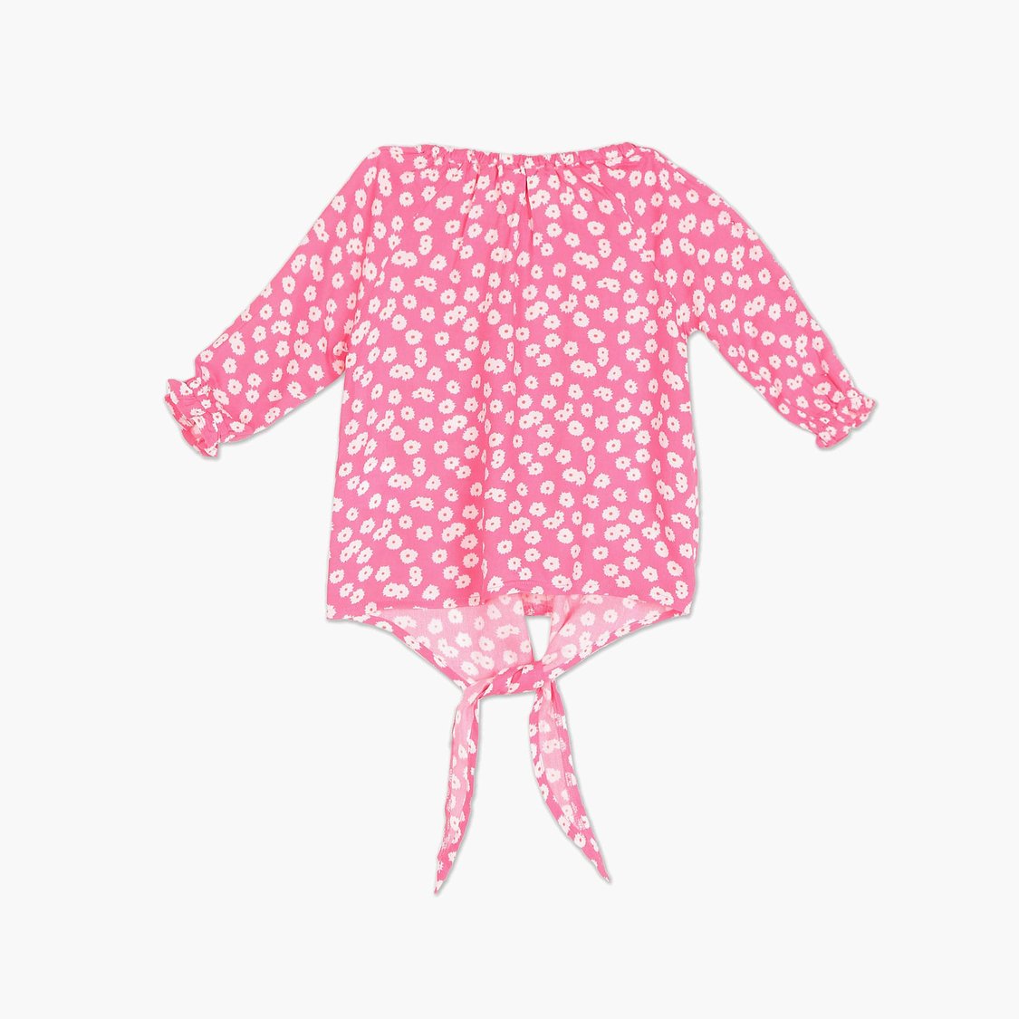 U.S. POLO ASSN. KIDS Girls Floral Print Top