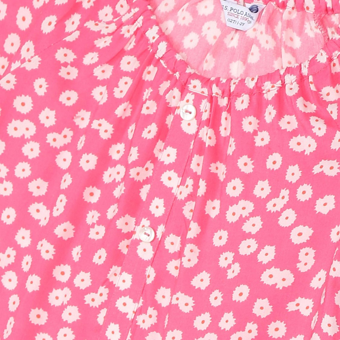 U.S. POLO ASSN. KIDS Girls Floral Print Top