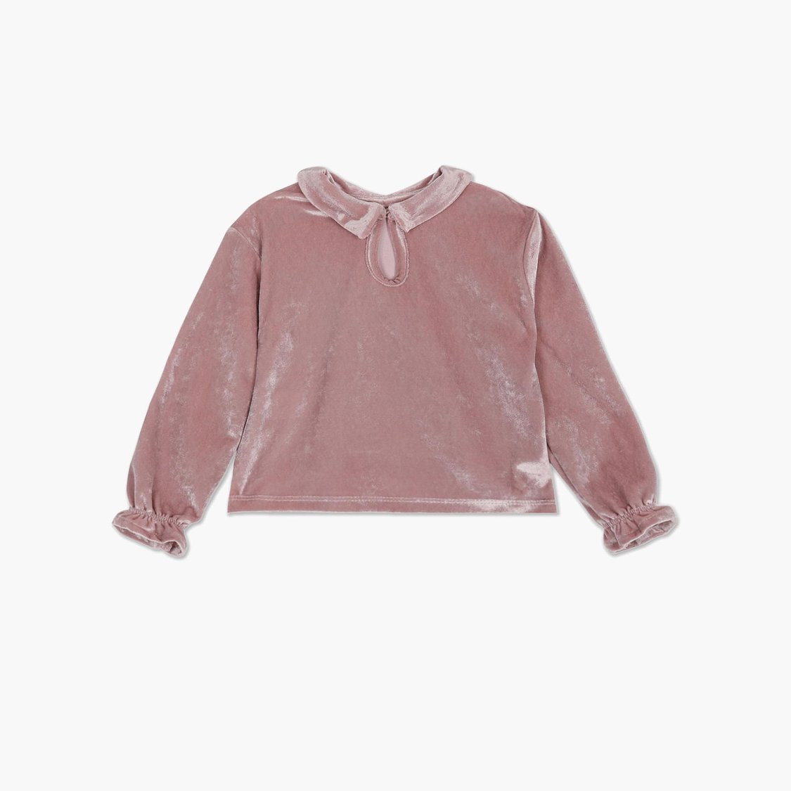 U.S. POLO ASSN. KIDS Girls Solid Top with Scrunchie