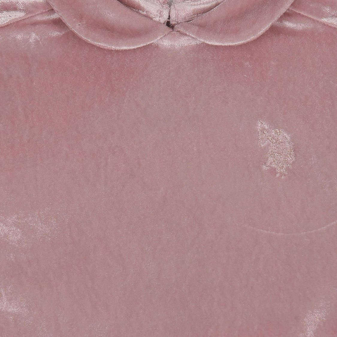 U.S. POLO ASSN. KIDS Girls Solid Top with Scrunchie
