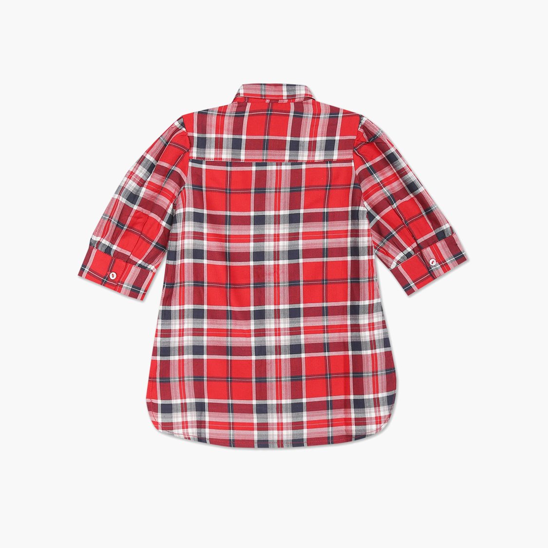 U.S. POLO ASSN. KIDS Girls Checked Shirt