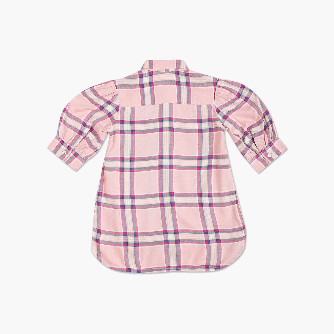 U.S. POLO ASSN. KIDS Girls Checked Collared Top