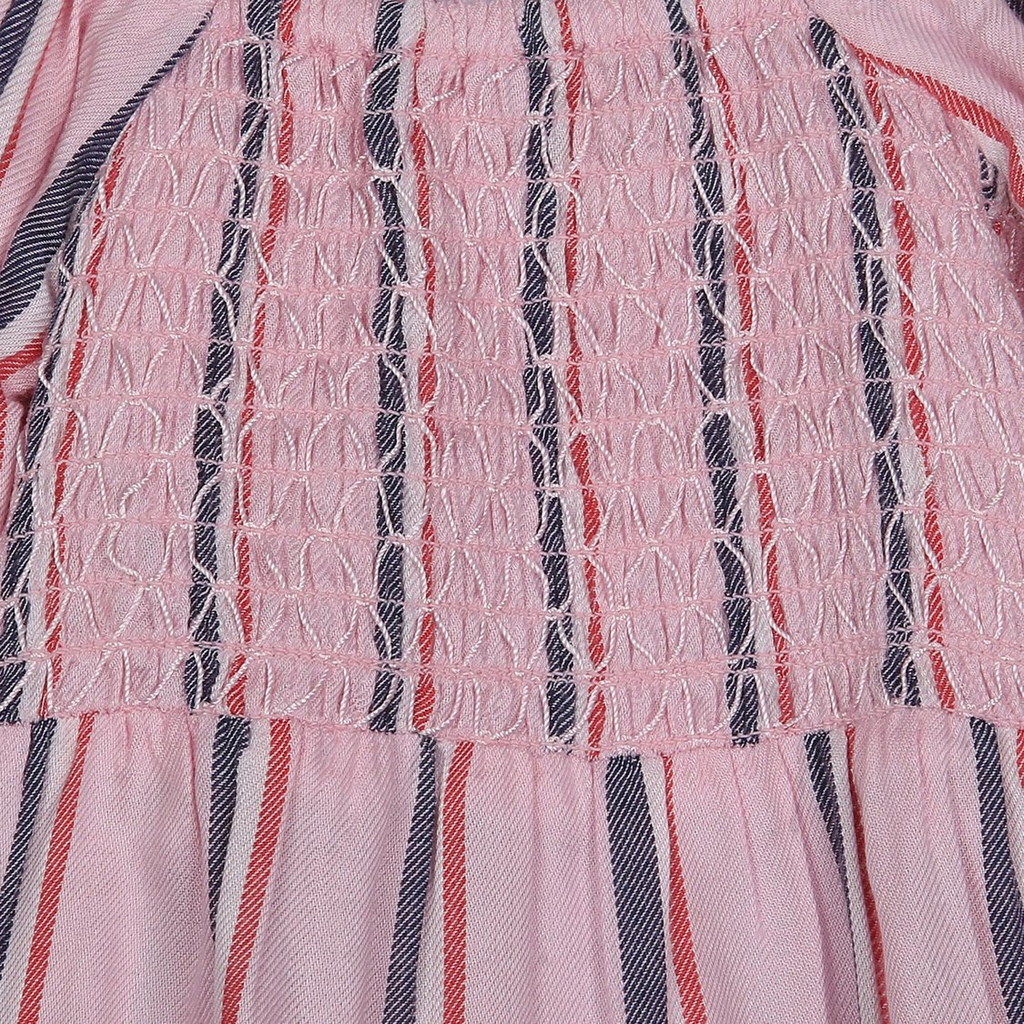 U.S. POLO ASSN. KIDS Girls Striped Smocked Top