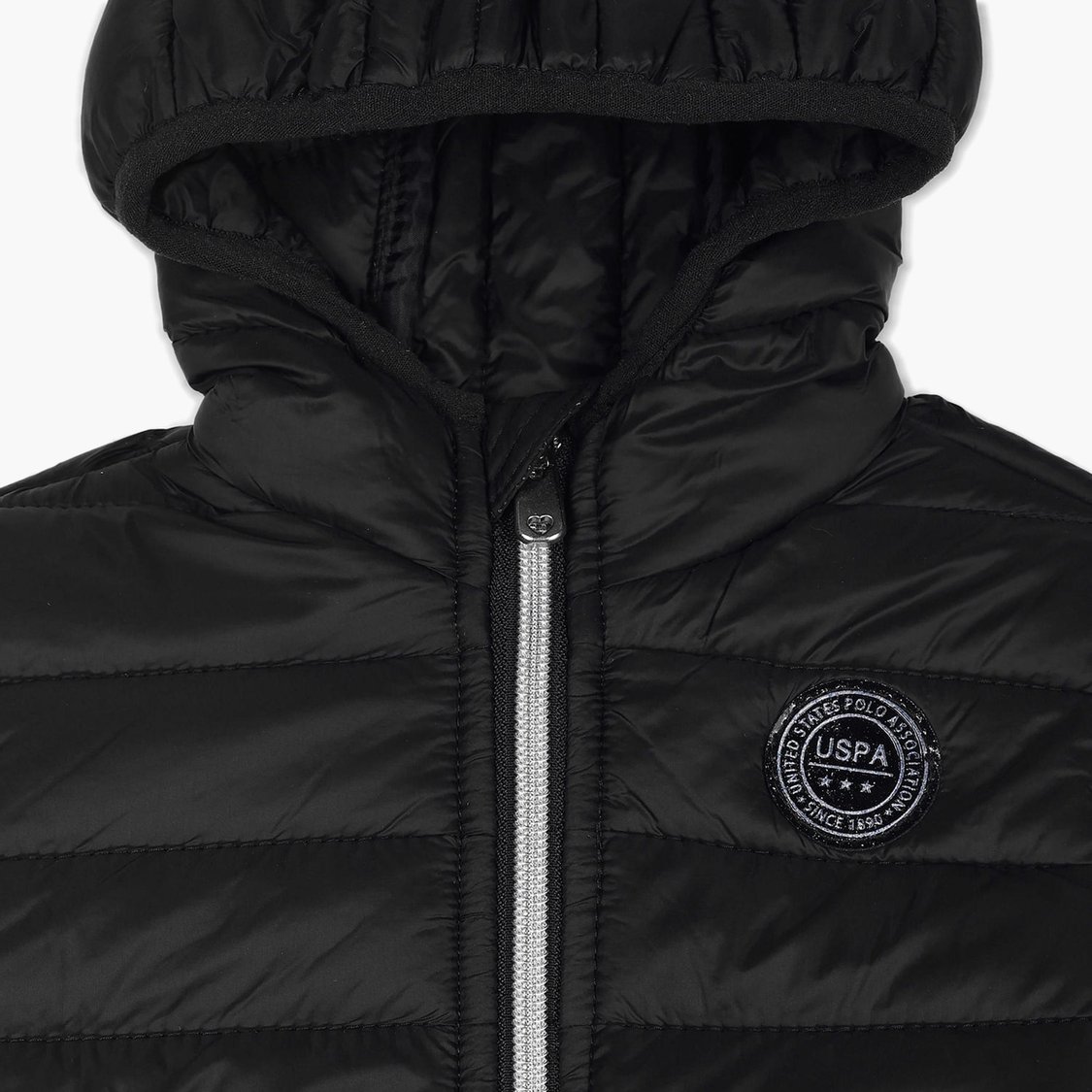 U.S. POLO ASSN. KIDS Girls Solid Puffer Hooded Jacket