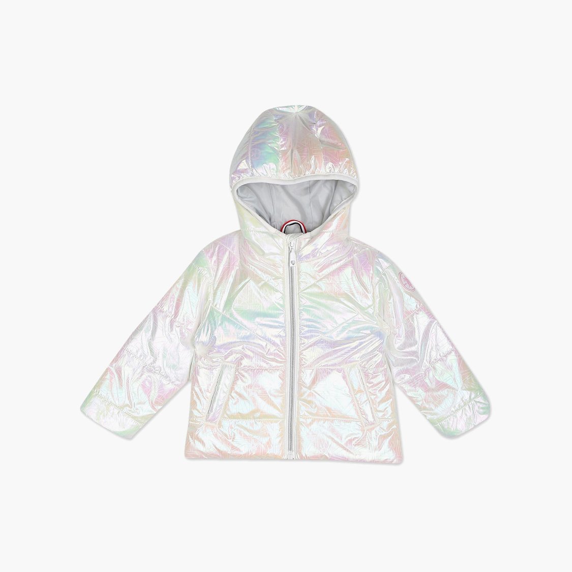 US POLO ASSN. KIDS Girls Printed Hooded Jacket
