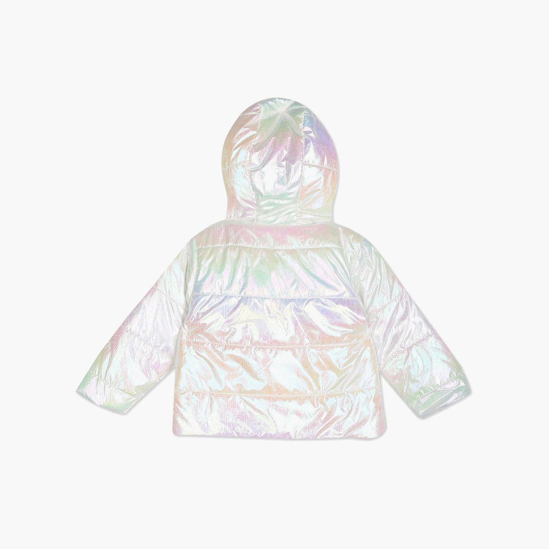 US POLO ASSN. KIDS Girls Printed Hooded Jacket