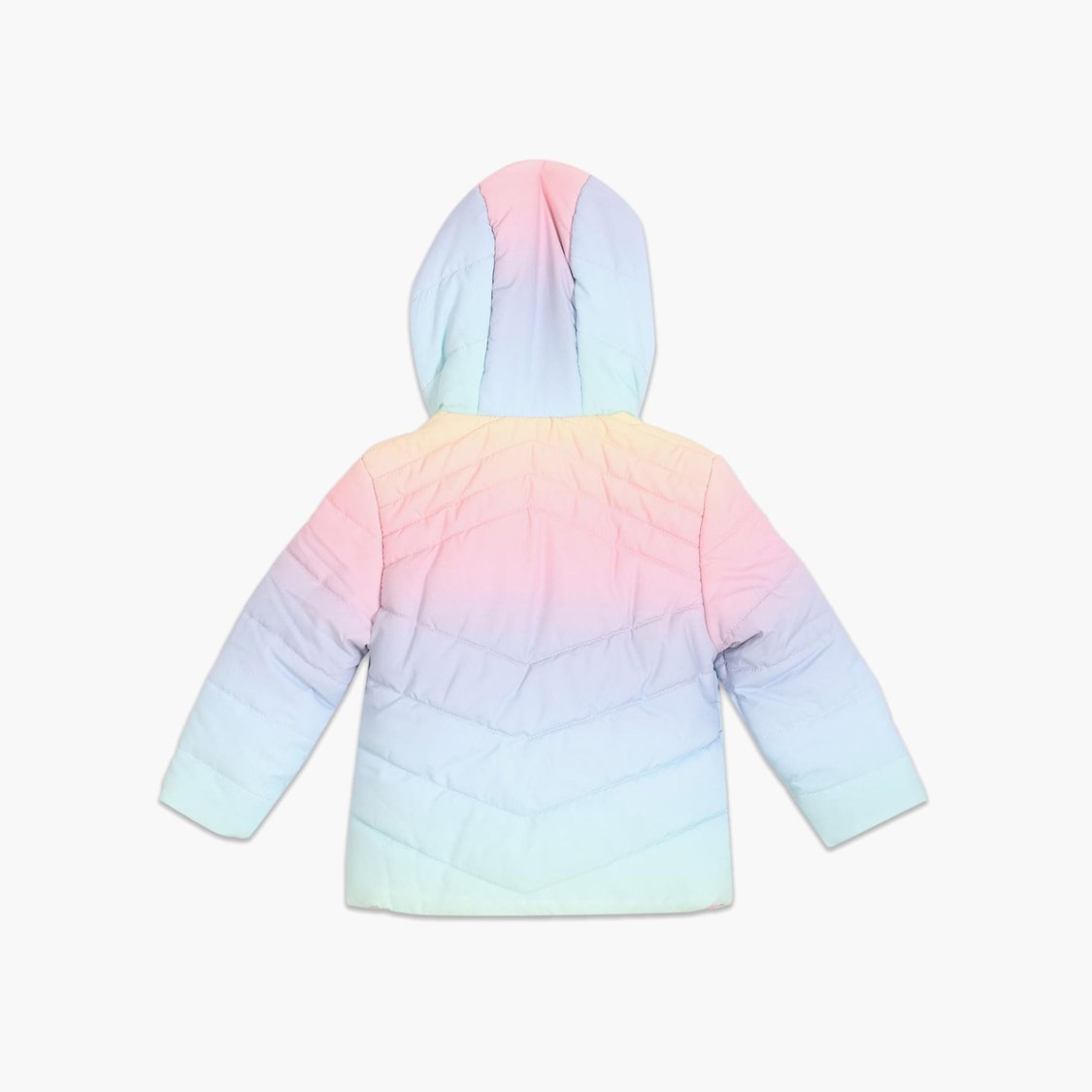 U.S. POLO ASSN. KIDS Girls Ombre Quilted Hooded Jacket