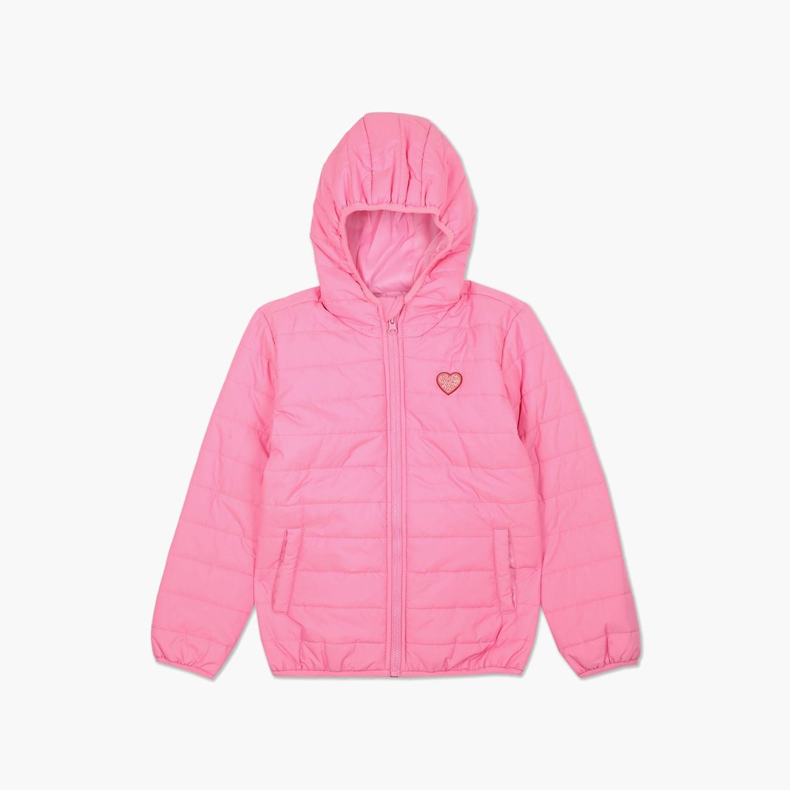 U.S. POLO ASSN. KIDS Girls Solid Hooded Puffer Jacket