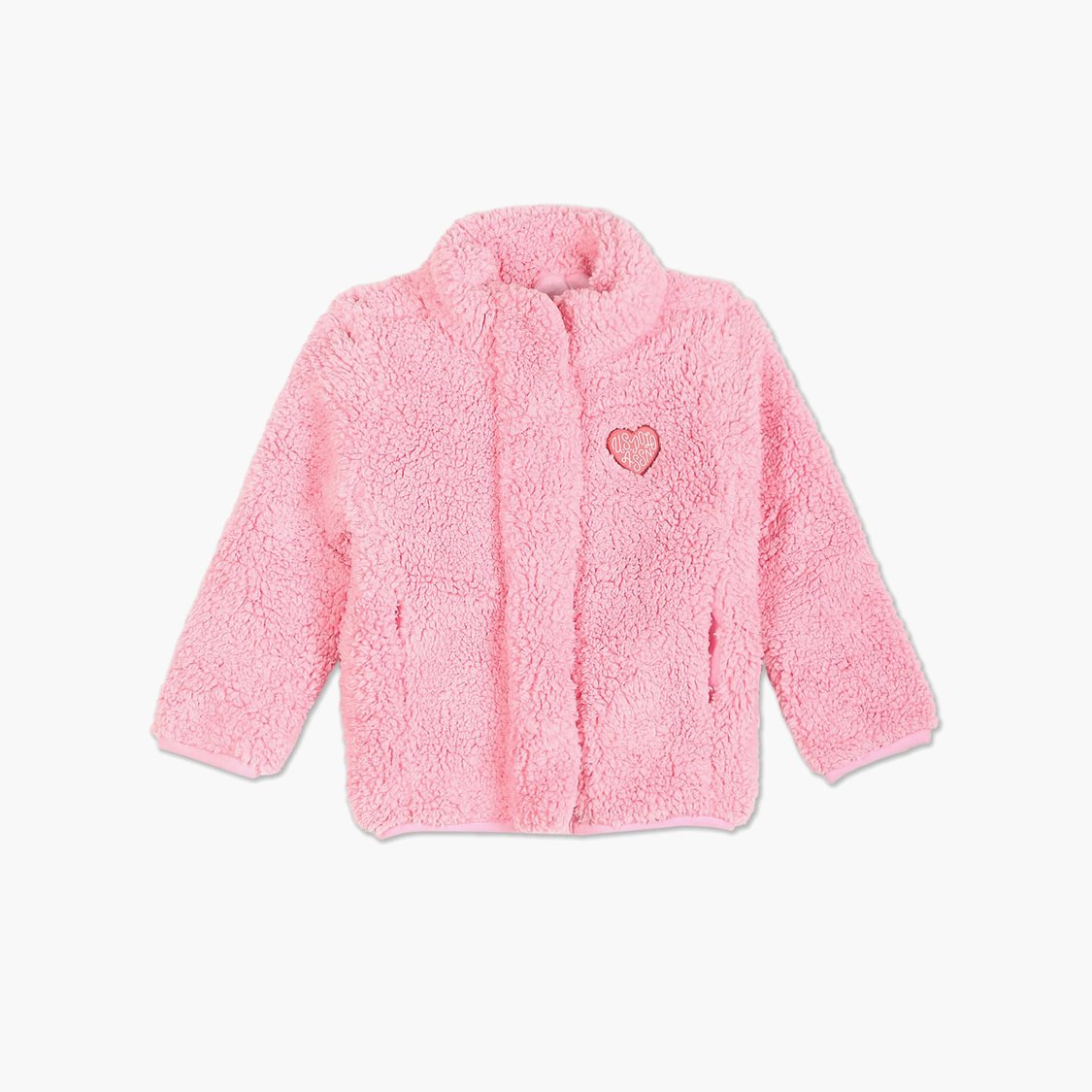 US POLO ASSN. KIDS Girls Textured Sherpa Jacket