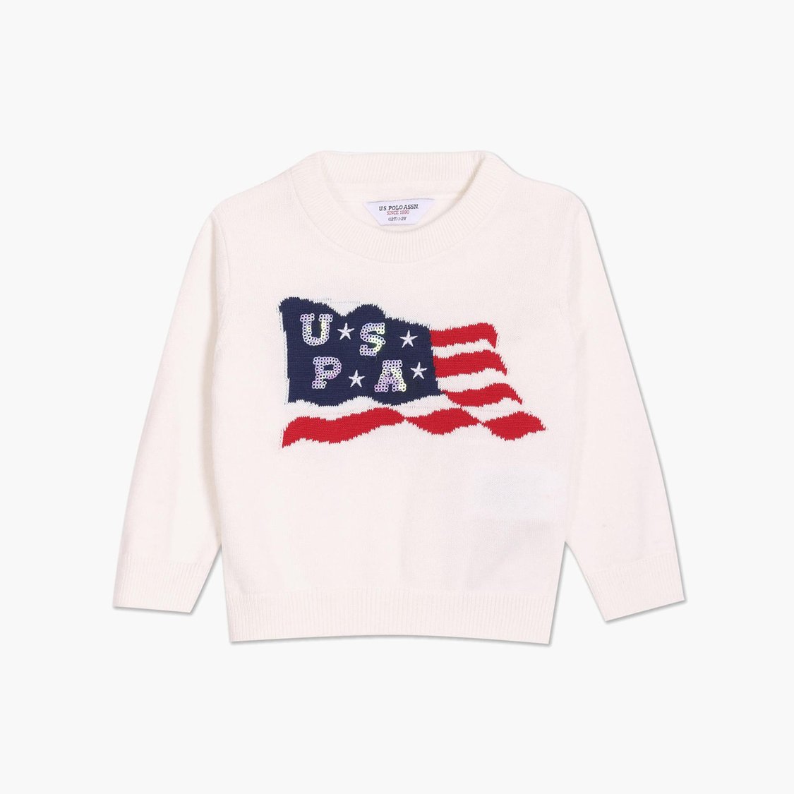 U.S. POLO ASSN. KIDS Girls Embellished Sweater