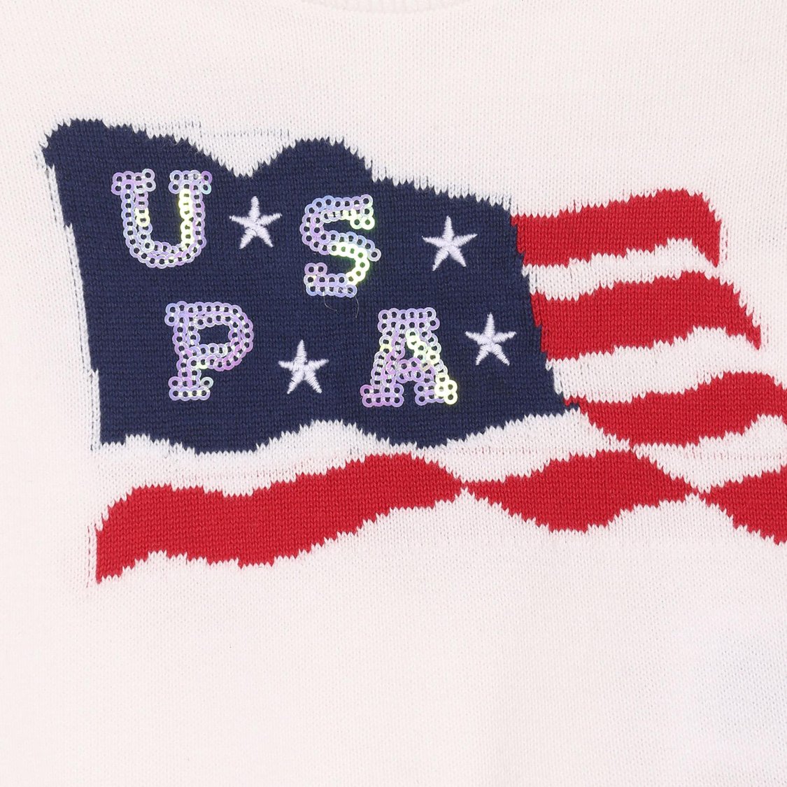 U.S. POLO ASSN. KIDS Girls Embellished Sweater