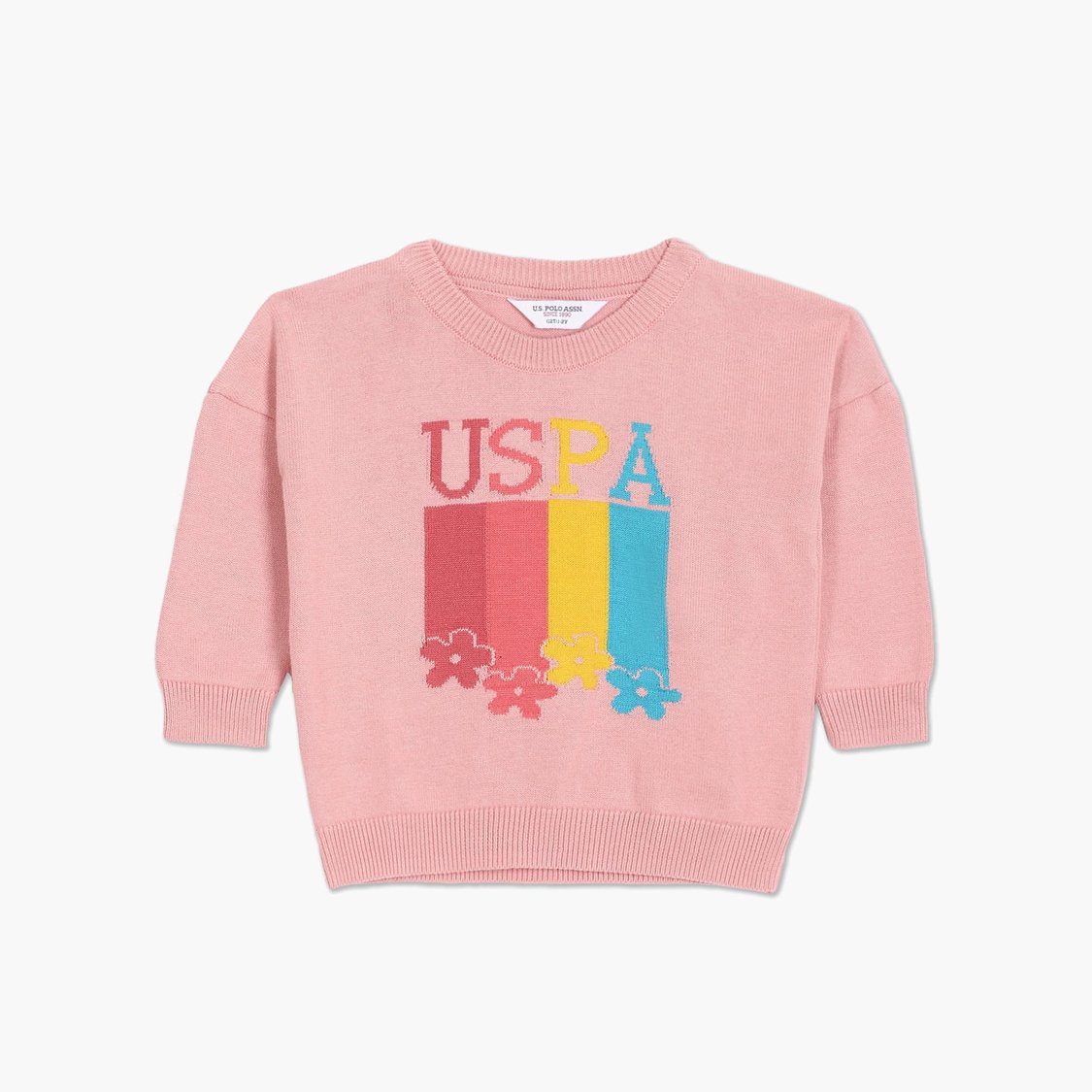 U.S. POLO ASSN. KIDS Girls Knit Sweater