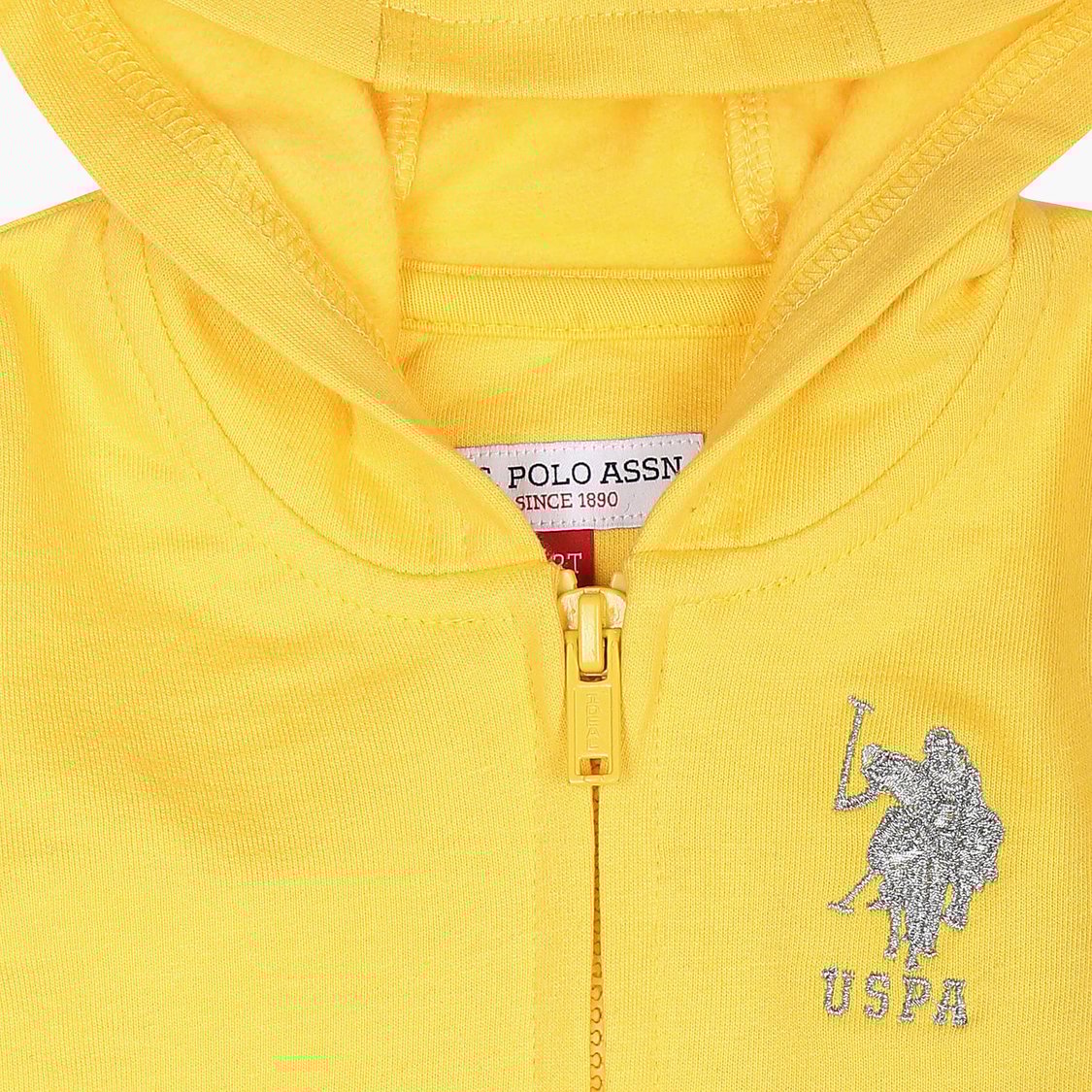U.S. POLO ASSN. KIDS Girls Printed Hooded Sweatshirt