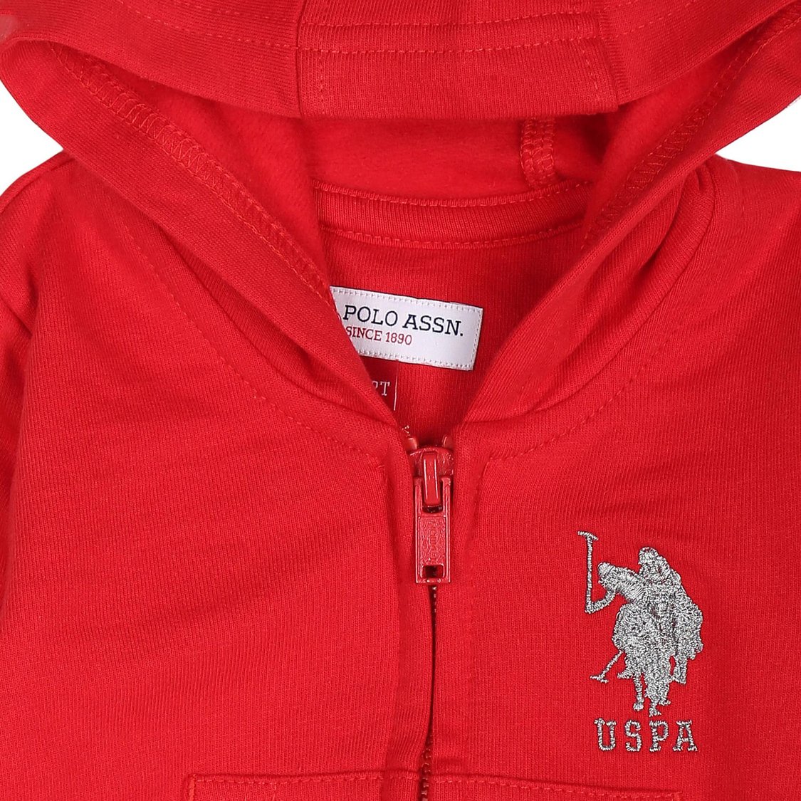 U.S. POLO ASSN. KIDS Girls Printed Hooded Sweatshirt