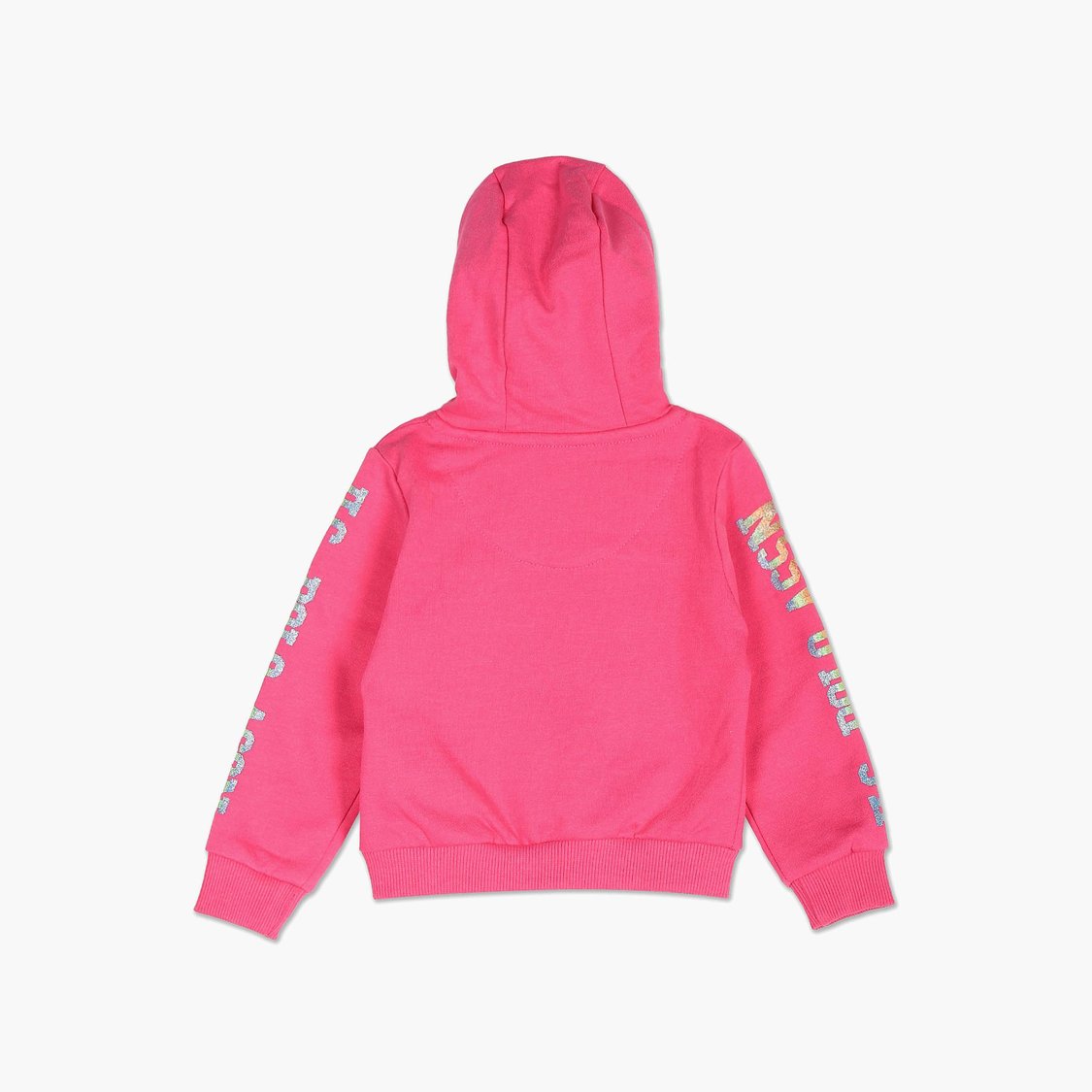 U.S. POLO ASSN. KIDS Girls Printed Sweatshirt with Hoodie