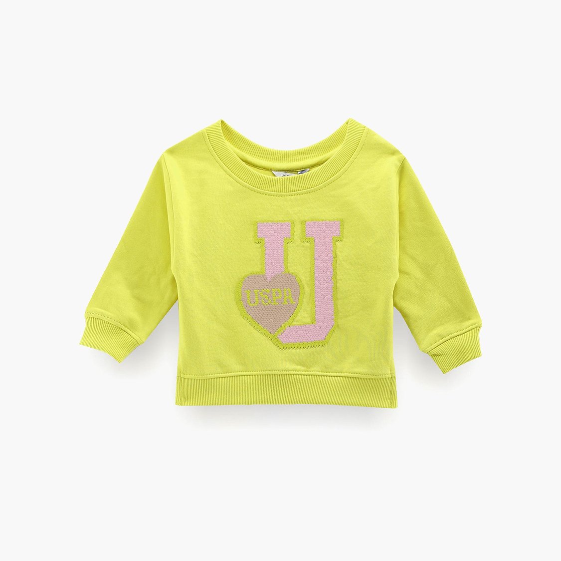 U.S. POLO ASSN. KIDS Girls Sequinned Sweatshirt