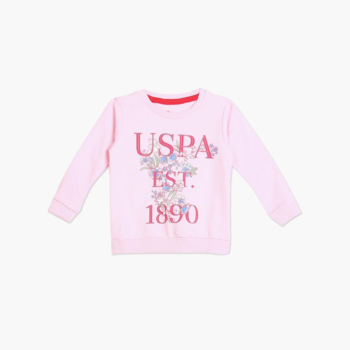 U.S. POLO ASSN. KIDS Girls Printed Sweatshirt