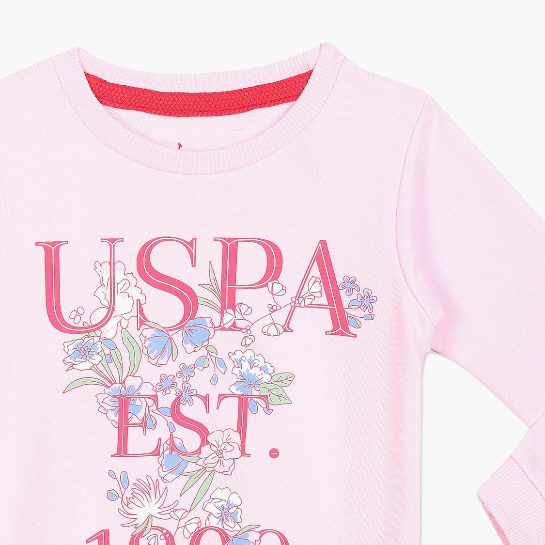 U.S. POLO ASSN. KIDS Girls Printed Sweatshirt