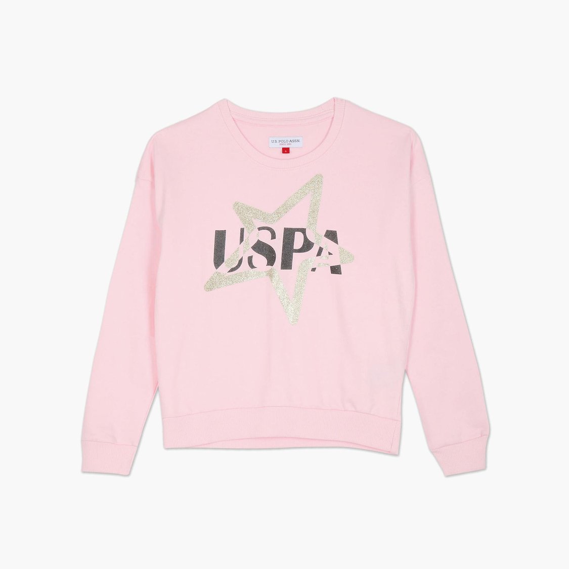 U.S. POLO ASSN. KIDS Girls Printed Sweatshirt