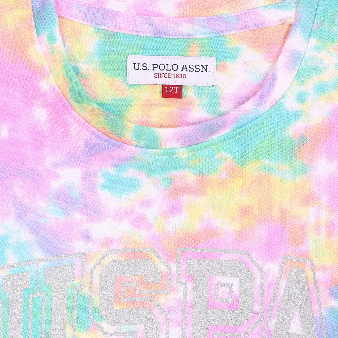 U.S. POLO ASSN. KIDS Girls Tie & Dye Sweatshirt