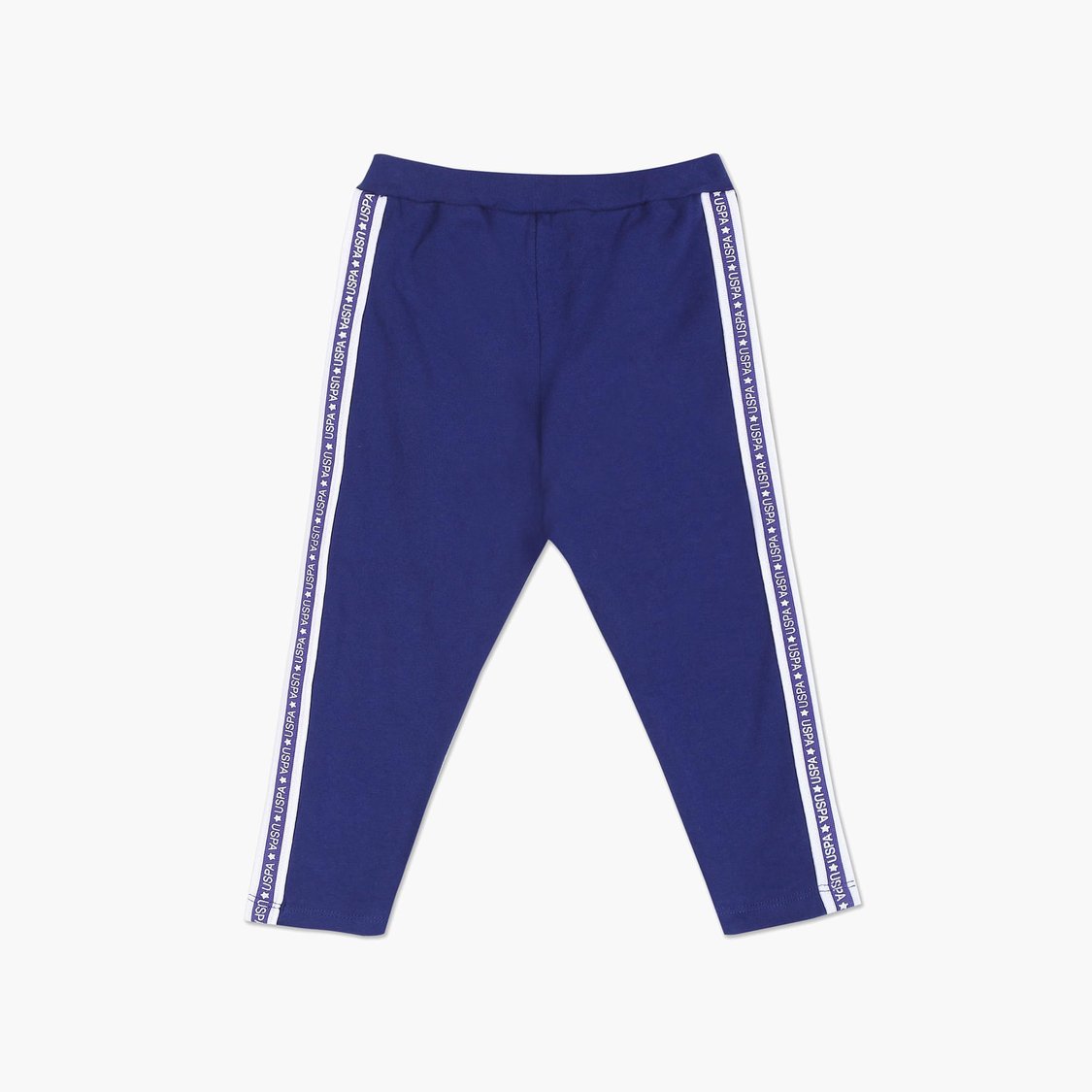 U.S. POLO ASSN. KIDS Girls Side Brand Tape Leggings