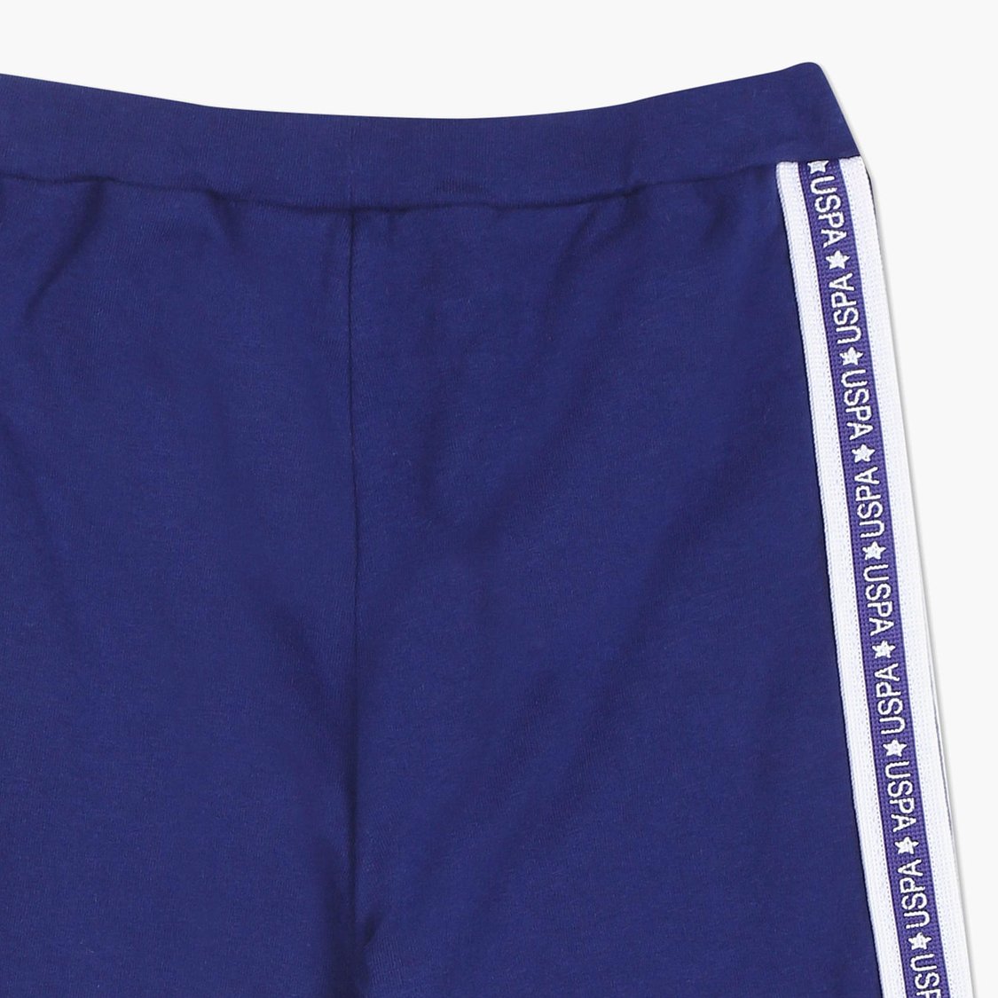 U.S. POLO ASSN. KIDS Girls Side Brand Tape Leggings