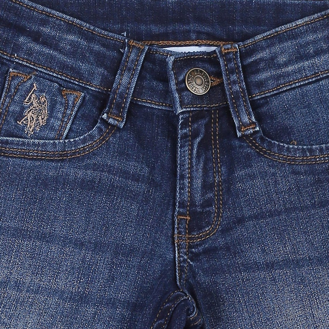 U.S. POLO ASSN. KIDS Boys Stonewashed Authentic Jeans (Bootcut Fit)