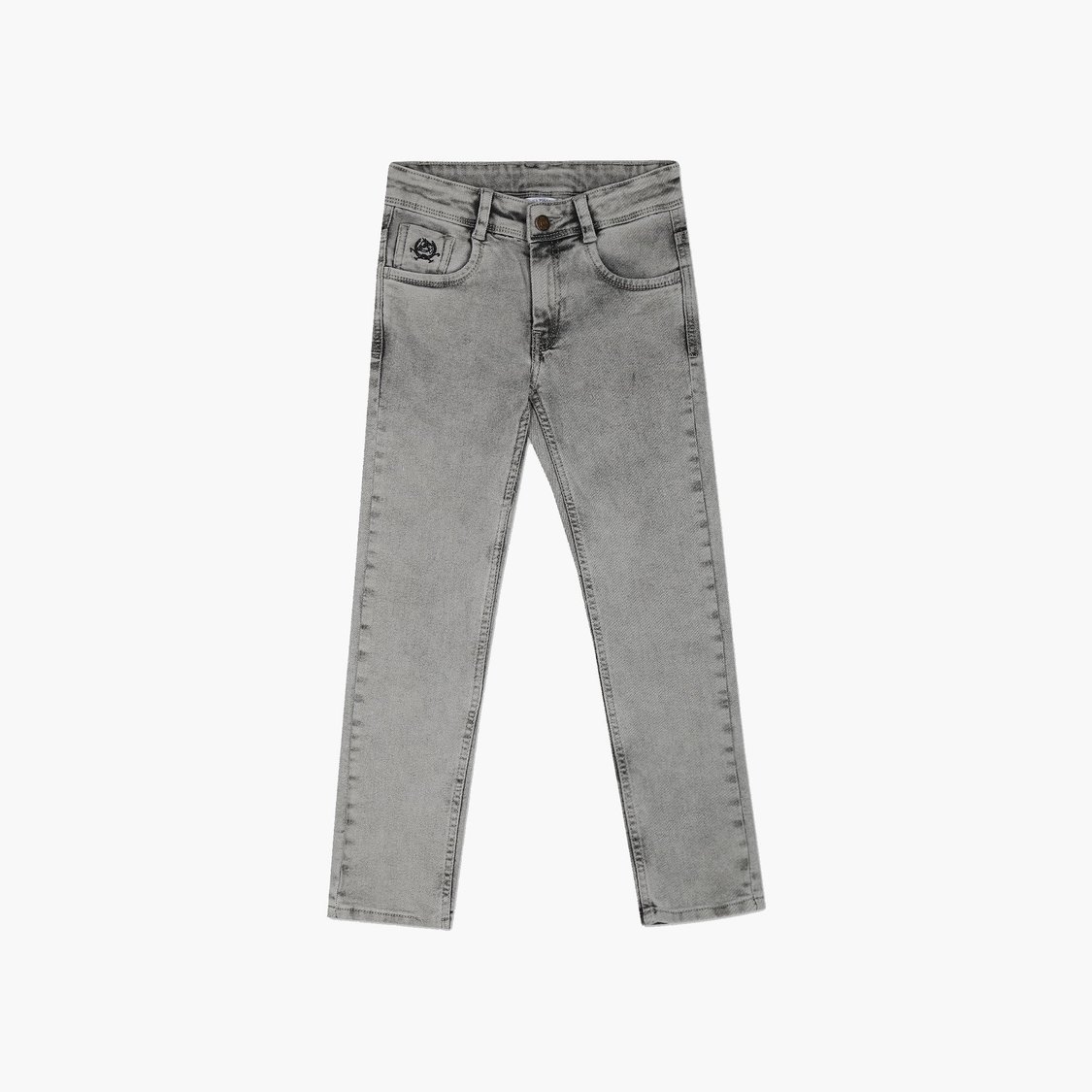 U.S. POLO ASSN. KIDS Boys Acid Wash Skinny Fit Jeans