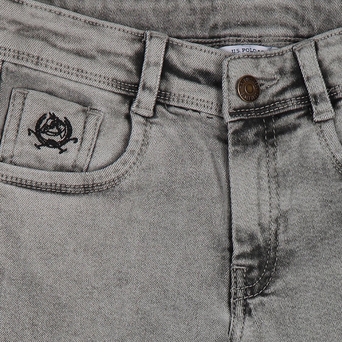 U.S. POLO ASSN. KIDS Boys Acid Wash Skinny Fit Jeans
