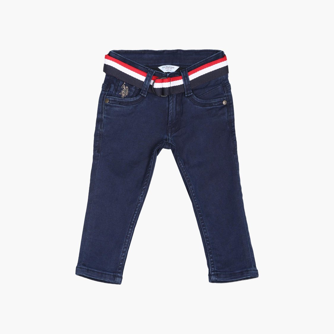 U.S. POLO ASSN. KIDS Boys Solid Slim Fit Jeans