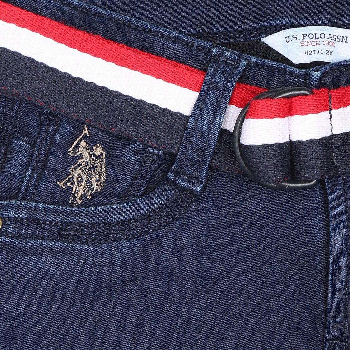 U.S. POLO ASSN. KIDS Boys Solid Slim Fit Jeans