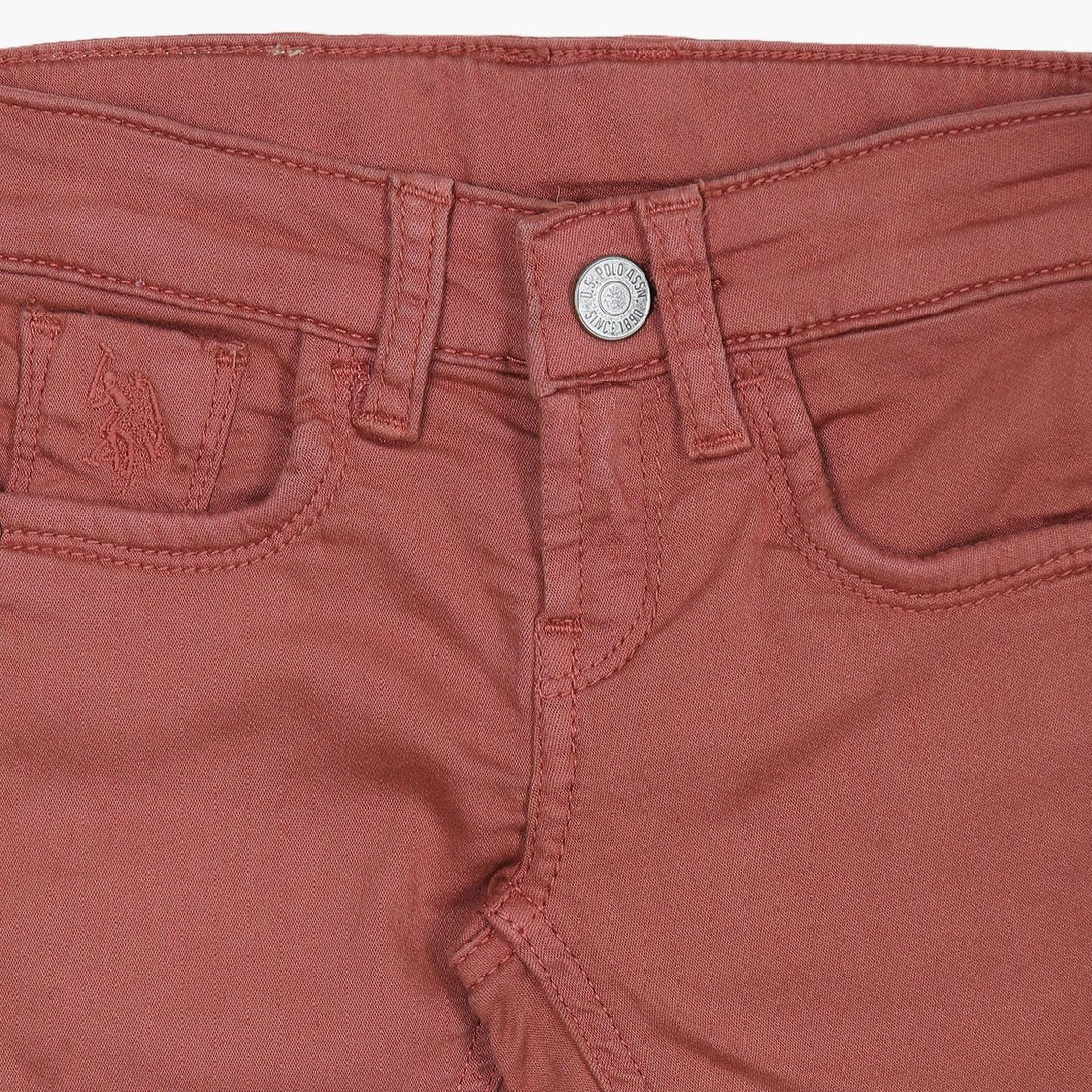 U.S. POLO ASSN. KIDS Boys Solid Slim Fit Jeans