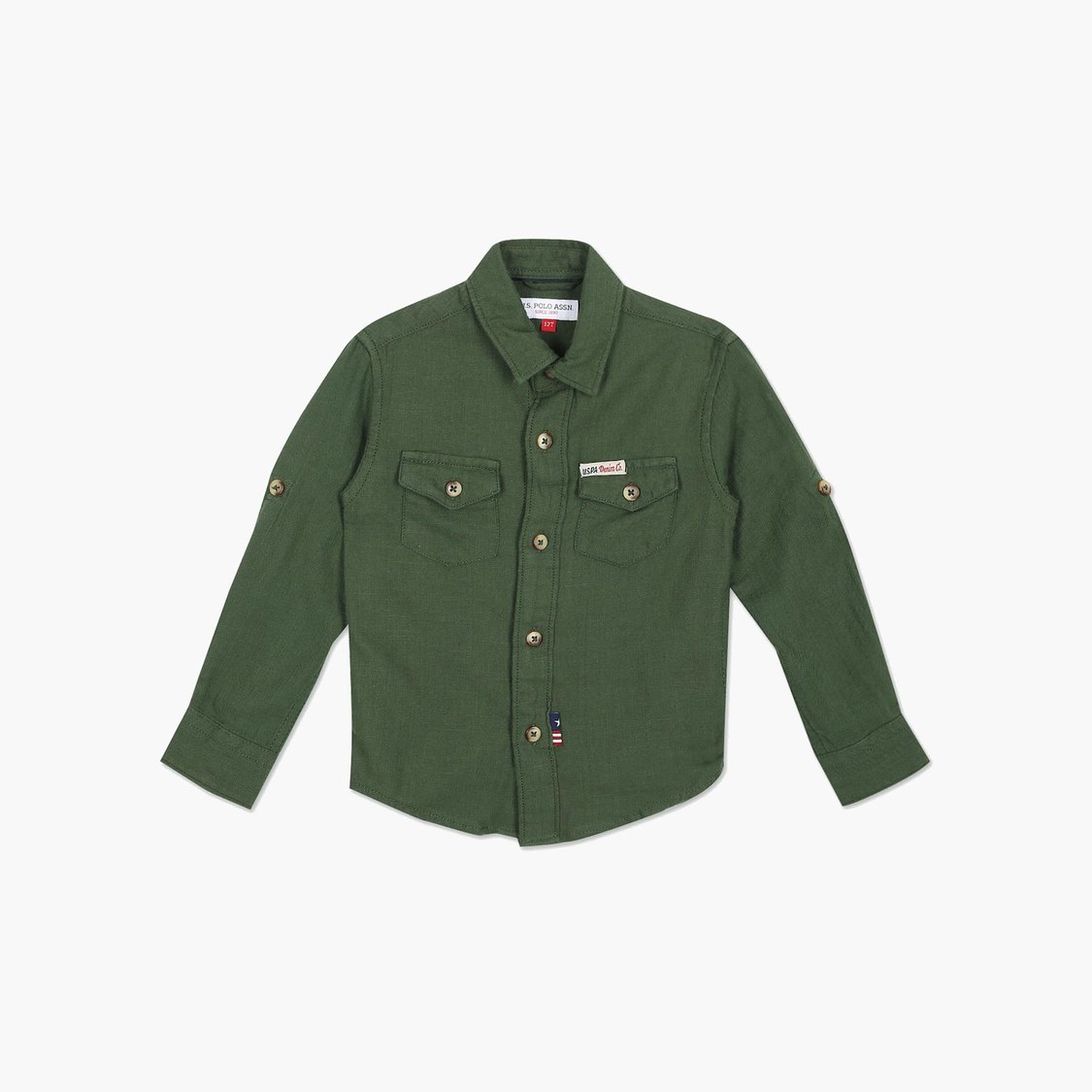 U.S. POLO ASSN.KIDS Boys Solid Shirt