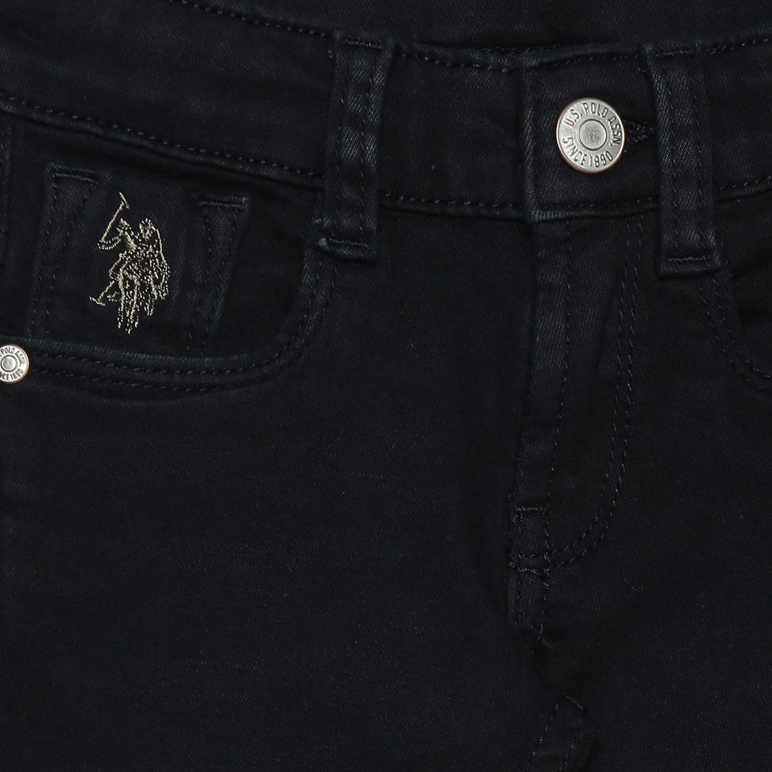 U.S. POLO ASSN. KIDS Boys Dark-Washed Skinny Fit Jeans