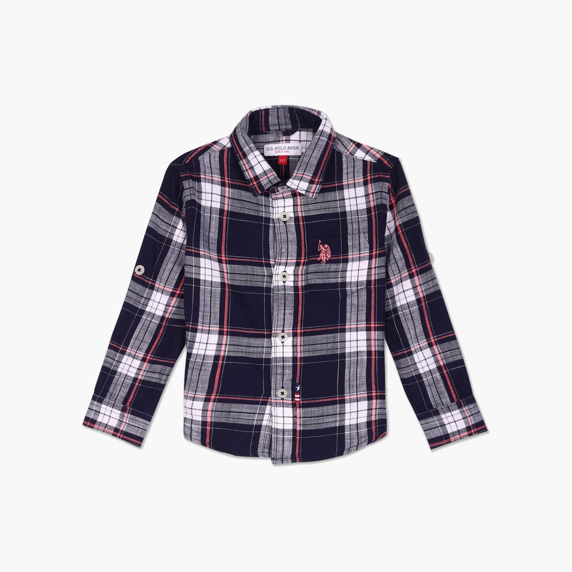 U.S. POLO ASSN. KIDS Boys Checked Shirt