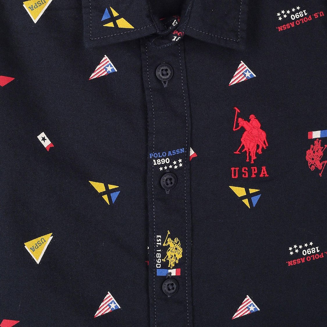 U.S. POLO ASSN. KIDS Boys Printed Shirt