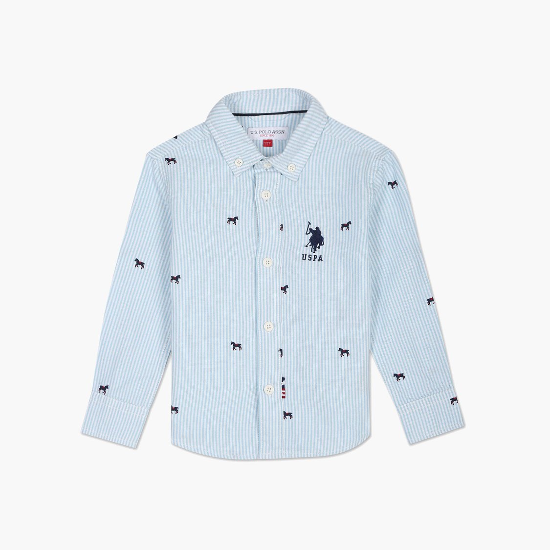 U.S. POLO ASSN. KIDS Boys Striped Shirt