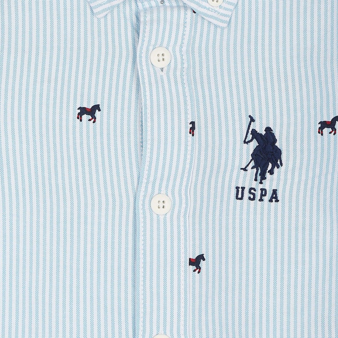 U.S. POLO ASSN. KIDS Boys Striped Shirt