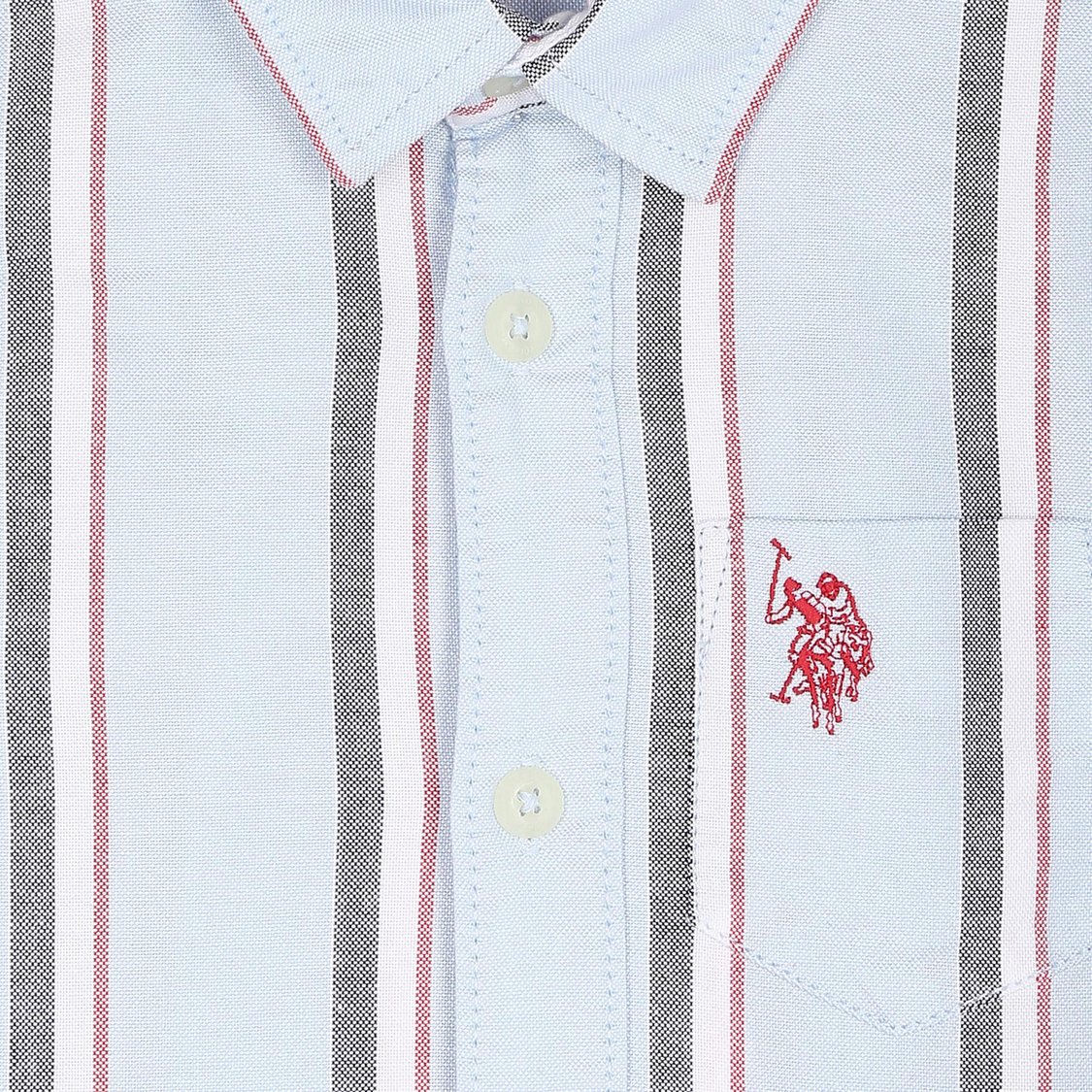 U.S. POLO ASSN. KIDS Boys Striped Regular Fit Shirt