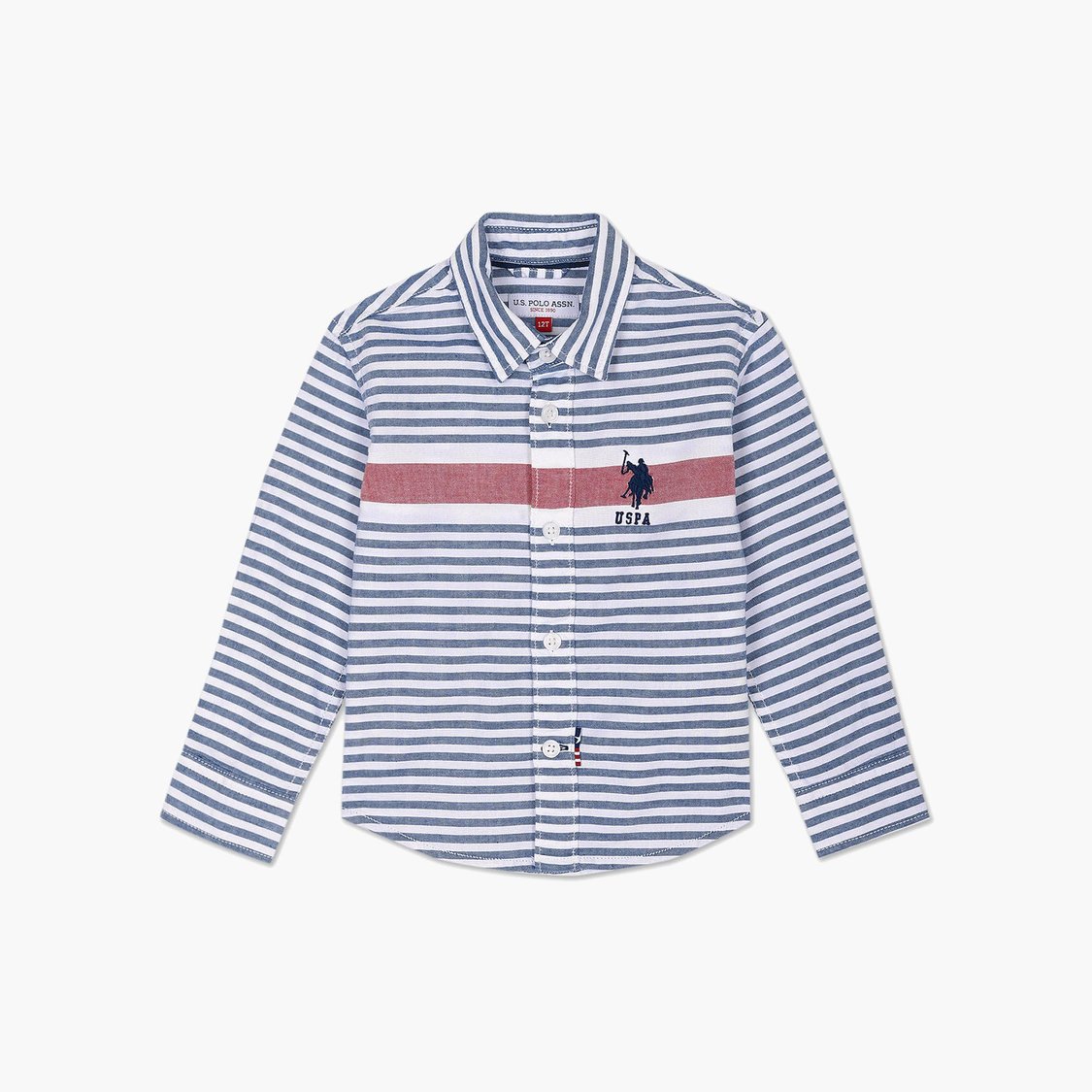 U.S. POLO ASSN. KIDS Boys Striped Shirt