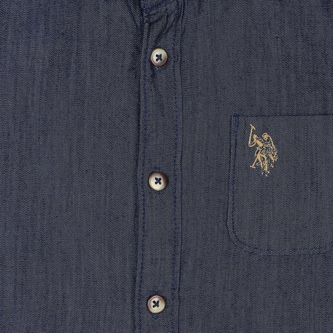 U.S. POLO ASSN. KIDS Boys Rinsed Regular Fit Shirt