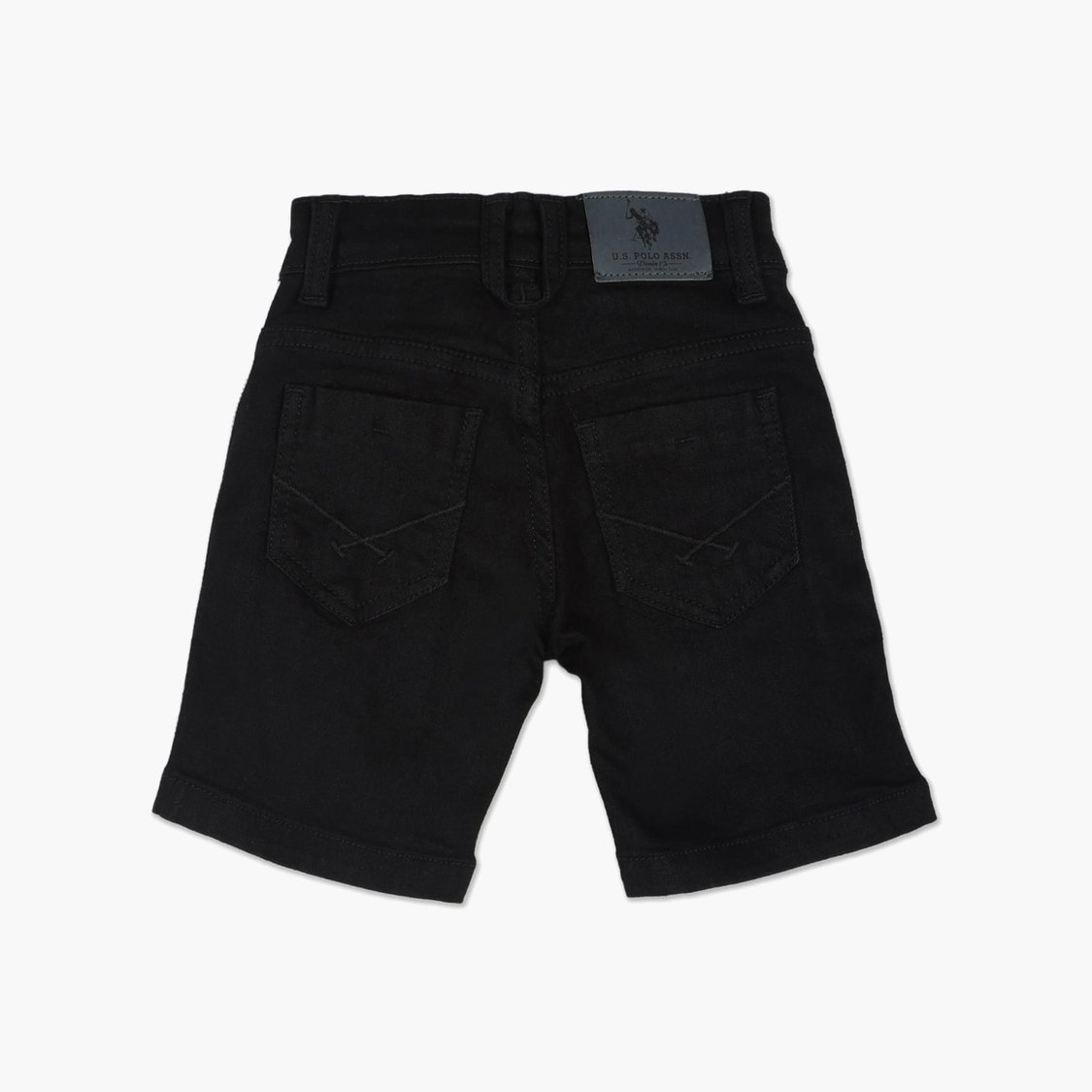 U.S. POLO ASSN. KIDS Boys Side Taped Denim Shorts