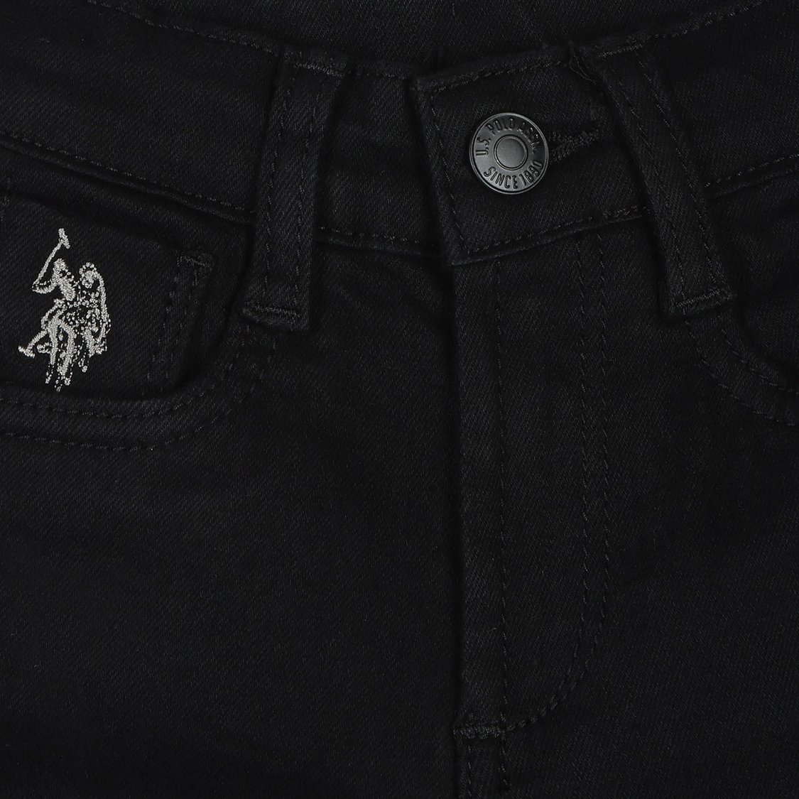 U.S. POLO ASSN. KIDS Boys Side Taped Denim Shorts