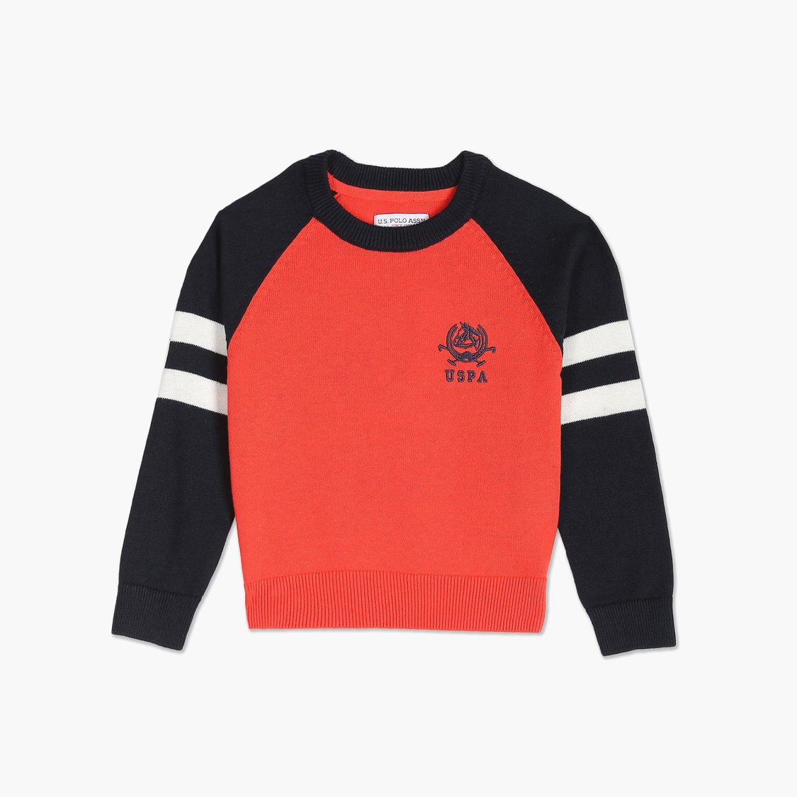 U.S. POLO ASSN. KIDS Boys Colourblocked Sweater