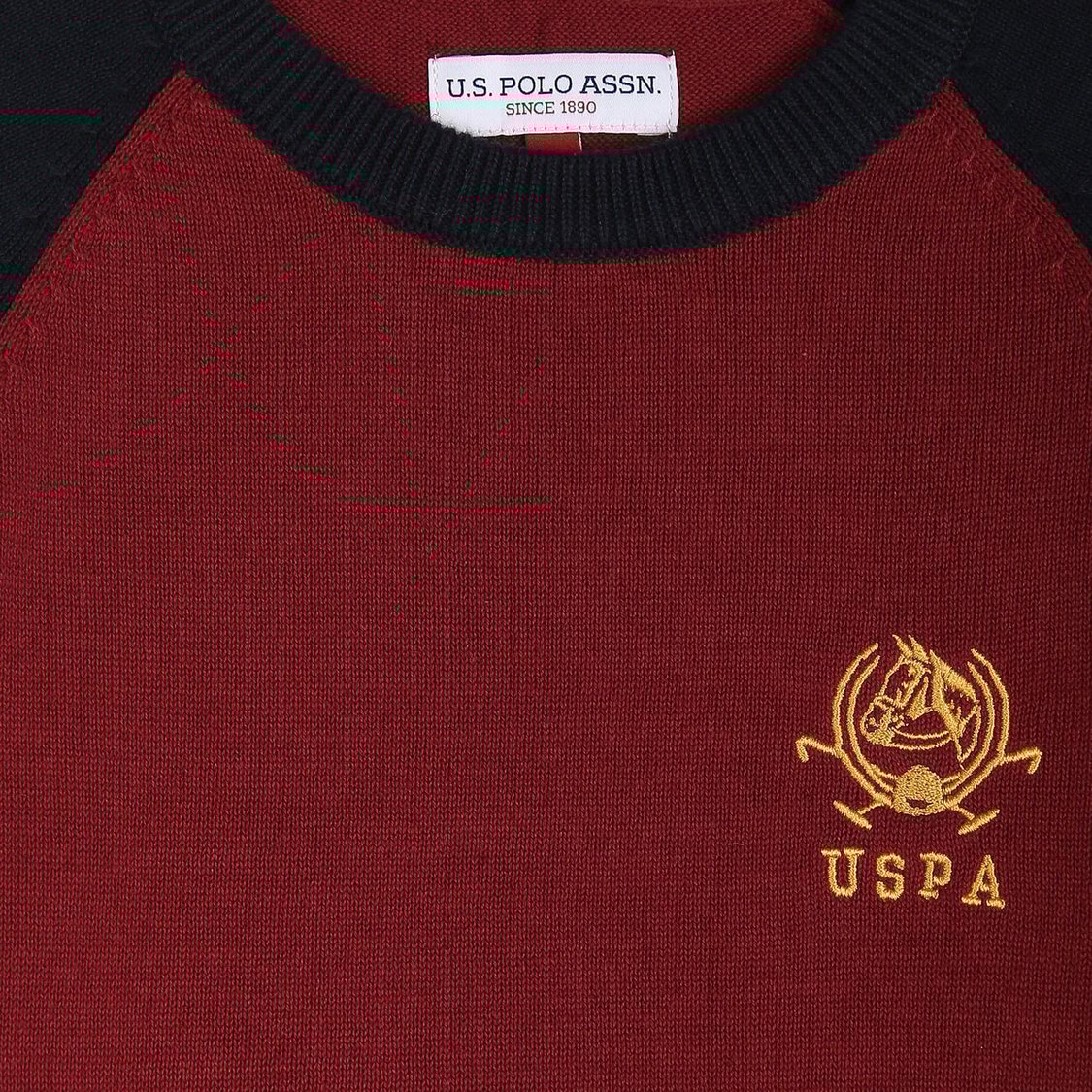 U.S. POLO ASSN. KIDS Boys Colourblocked Sweater