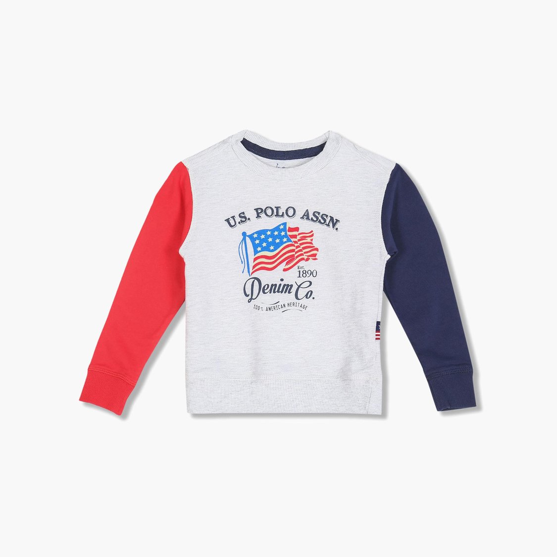 U.S. POLO ASSN. KIDS Boys Colourblocked Sweatshirt