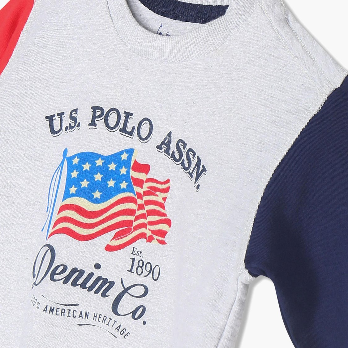 U.S. POLO ASSN. KIDS Boys Colourblocked Sweatshirt