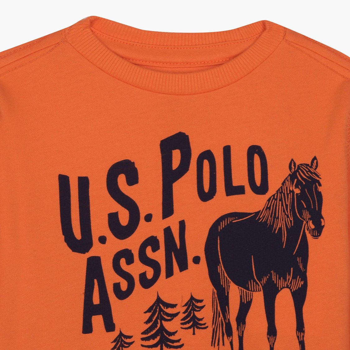 U.S. POLO ASSN. KIDS Boys Printed Crew Neck Sweatshirt