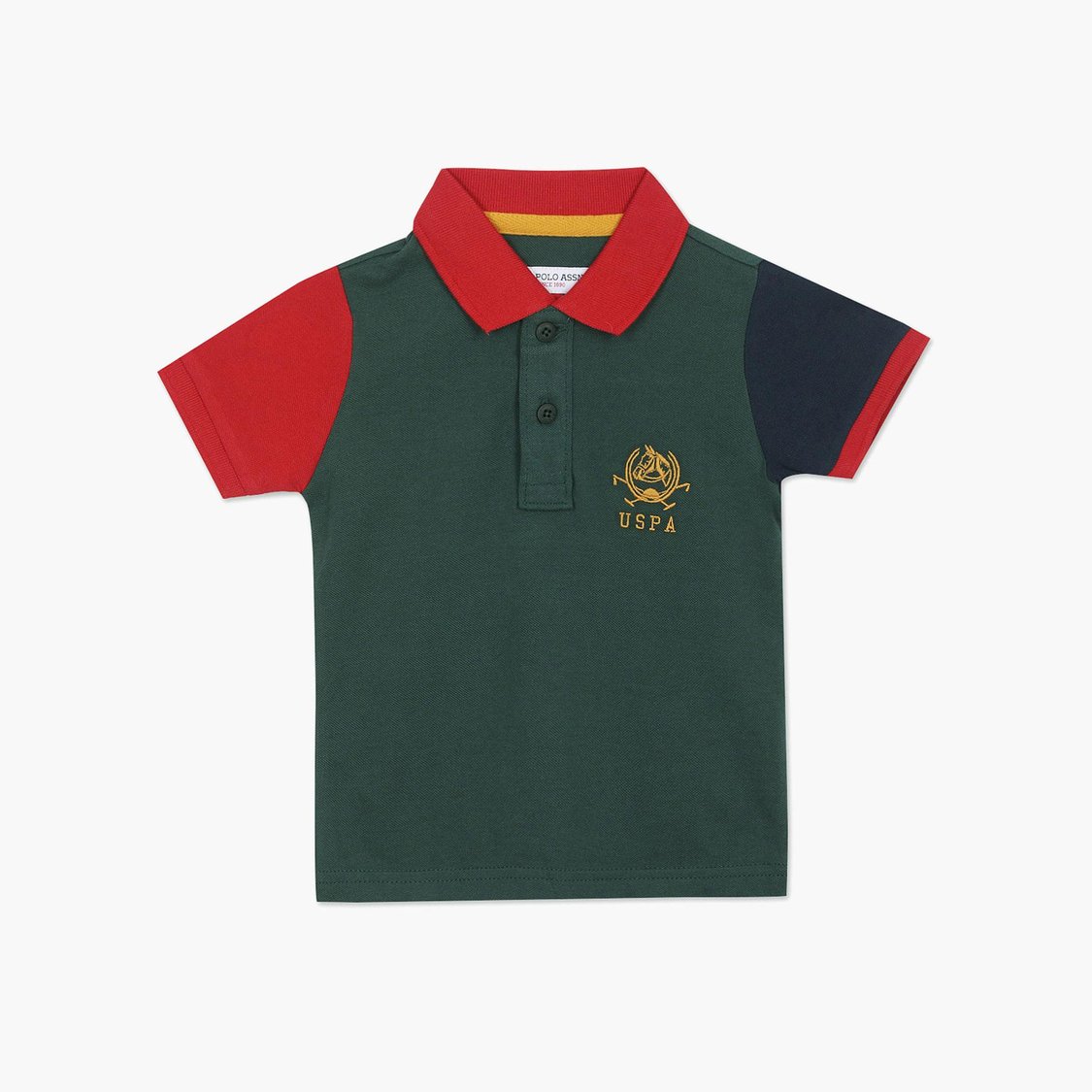 U.S. POLO ASSN. KIDS Boys Colourblocked Polo T-shirt
